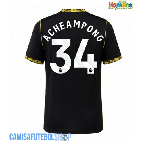 Camisa de time de futebol Chelsea Josh Acheampong #34 Replicas 2º Equipamento 2026-27 Manga Curta